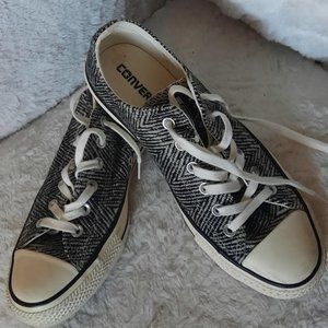 Converse Stripped Cloth Off White Size 9